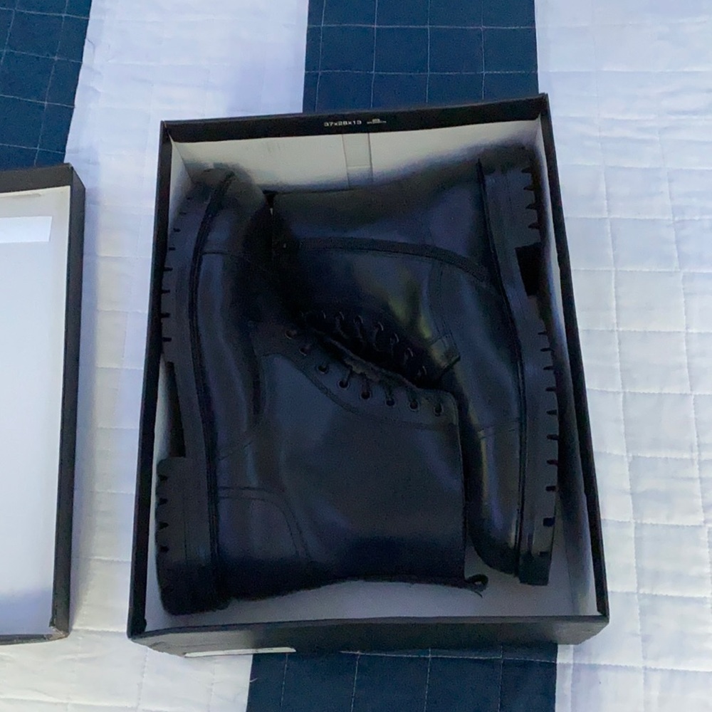 BP X Alex Costa men’s black combat boots